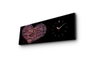 Wallity 3090CS-4 Reloj de Pared de Lienzo Decorativo Multicolor
